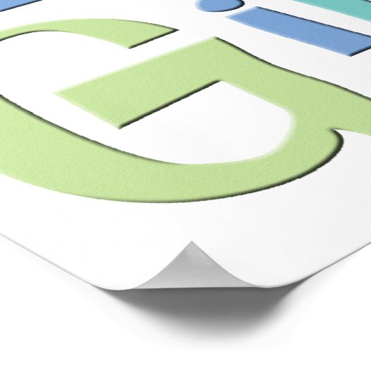 Wiskunde Girl Poster (Hoek)