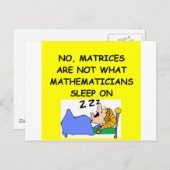 wiskunde grap briefkaart (Voorkant / Achterkant)