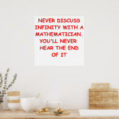 wiskunde grap poster (Keuken)