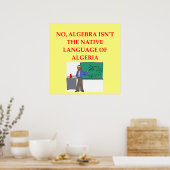 wiskunde grap poster (Keuken)