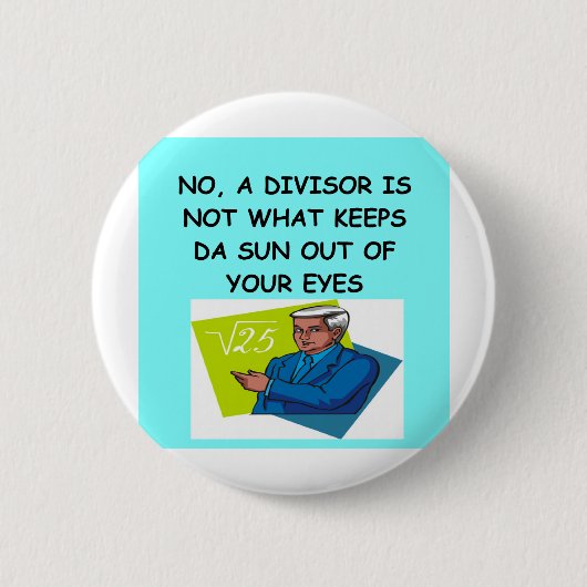 wiskunde grap ronde button 5,7 cm (Voorkant)
