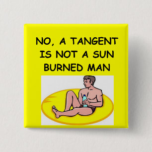 wiskunde grap vierkante button 5,1 cm