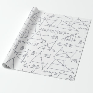 Wiskunde Graphs Pattern Teachers Cadeaupapier