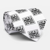 Wiskunde grappig stropdas (Opgerold)