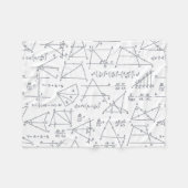 Wiskunde handgeschreven berekeningen Illustraties Fleece Deken (Voorkant (Horizontaal))