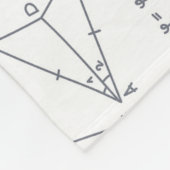 Wiskunde handgeschreven berekeningen Illustraties Fleece Deken (Hoek)