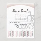 Wiskunde handleiding voor professionele zoekbalk flyer (Voorkant)