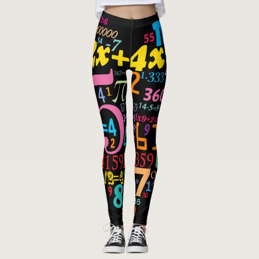 Wiskunde hart leggings (Voorkant)
