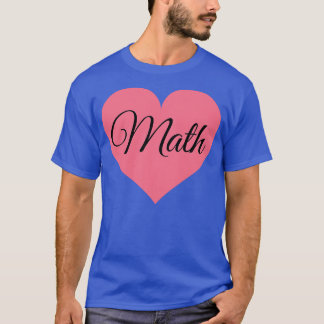 wiskunde hart t-shirt
