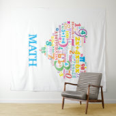 Wiskunde hart wandkleed (In Situ (horizontaal))