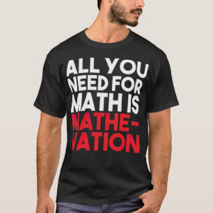 WISKUNDE HATERS STUDENTEN FUNNY GIFT andalusiaanse T-shirt