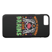 Wiskunde Hersenhart Skelet Hand Zombie Halloween Case-Mate iPhone Case (Achterkant (Horizontaal))