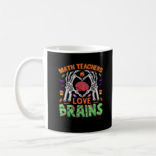 Wiskunde Hersenhart Skelet Hand Zombie Halloween Koffiemok