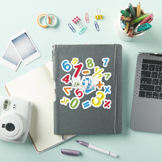 WISKUNDE HET ENIGE ONDERWERP DAT TEKST STICKER (iPad Cover)