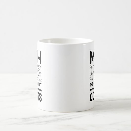 Wiskunde het enige onderwerp dat telt - koffie - M Koffiemok (Center)