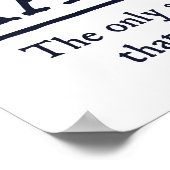 Wiskunde het enige onderwerp dat telt poster (Hoek)