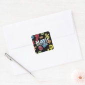 Wiskunde. Het enige onderwerp dat telt Vierkante Sticker (Envelop)