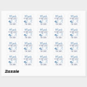 Wiskunde het enige onderwerp dat telt vierkante sticker (Vel)