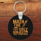 Wiskunde. Het enige onderwerp dat telt. Wiskunde P Sleutelhanger (Voorkant)