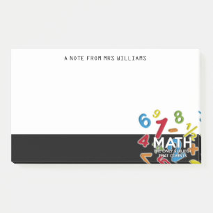 Wiskunde het enige vak dat telt post-it® notes