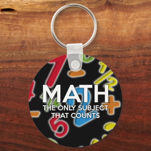 Wiskunde. Het enige vak dat telt Sleutelhanger (Voorkant)