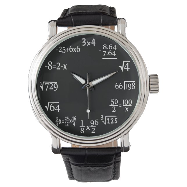 wiskunde horloge (Voorkant)