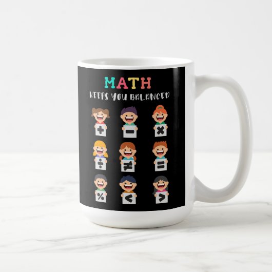 Wiskunde houdt je in evenwicht koffiemok (Rechts)