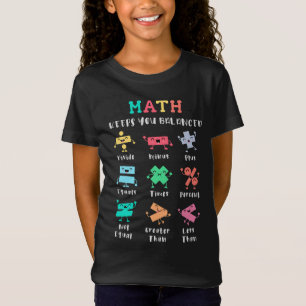 Wiskunde houdt je in evenwicht t-shirt