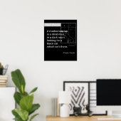 Wiskunde Humor door Charles Darwin Poster (Thuiskantoor)