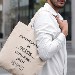 Wiskunde in Beweging Gepersonaliseerde Wiskundeler Tote Bag