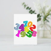 wiskunde in kleur briefkaart (Staand voorkant)