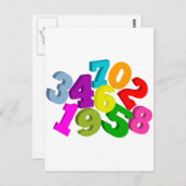 wiskunde in kleur briefkaart (Voorkant / Achterkant)