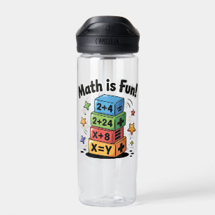Wiskunde is een leuke sticker waterfles