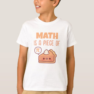 Wiskunde is een stuk pie pi pun grappige T-shirt