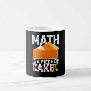 Wiskunde is een stuk taart Pi-dag grappig Koffiemok