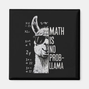 Wiskunde Is Geen Prob-llama Grappige Lama Man Vrou Magneet