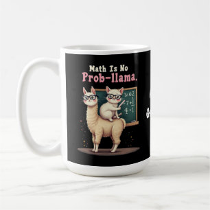 Wiskunde is geen prob-llama plezier & Schattigee W Koffiemok