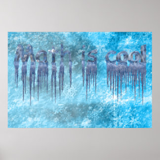 Wiskunde is koel poster