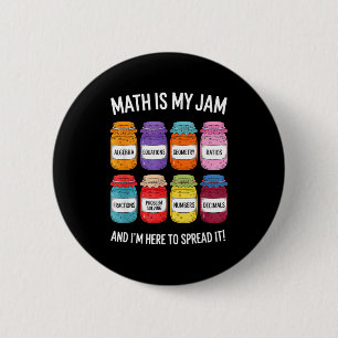 Wiskunde Is Mijn Ding En Ik Ben Hier Om Het Te Ver Ronde Button 5,7 Cm