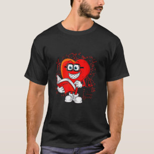 Wiskunde is mijn liefde hart vorm wiskunde leraar t-shirt