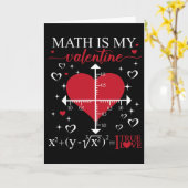 Wiskunde is mijn Valentijn Geometrie Wiskundeleraa Kaart (Gele Bloem)