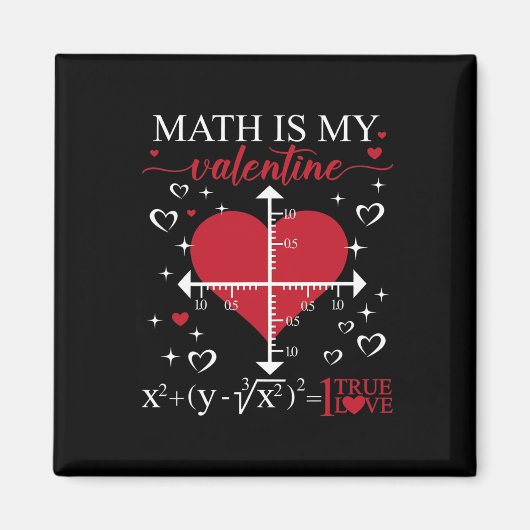 Wiskunde Is Mijn Valentijnsdag Geometrie Wiskundel Magneet (Voorkant)