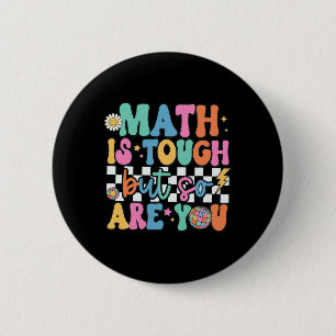 Wiskunde Is Moeilijk Maar Jij Ook Terug Naar Schoo Ronde Button 5,7 Cm