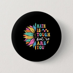 Wiskunde Is Moeilijk Maar Jij Ook Terug Naar Schoo Ronde Button 5,7 Cm
