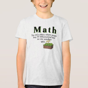 Wiskunde is verwarrend T-shirt - Grappige wiskunde