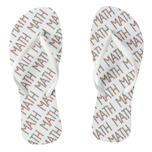 Wiskunde Jigsaw Teenslippers