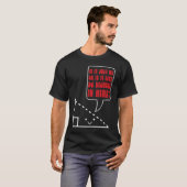 Wiskunde Joke 90 graden driehoek Wiskunde Nerd T-shirt (Voorkant volledig)