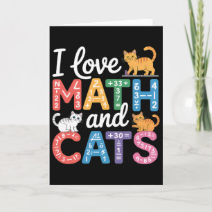 Wiskunde Kat Liefhebber Grappige Wiskundeleraar Ik Kaart