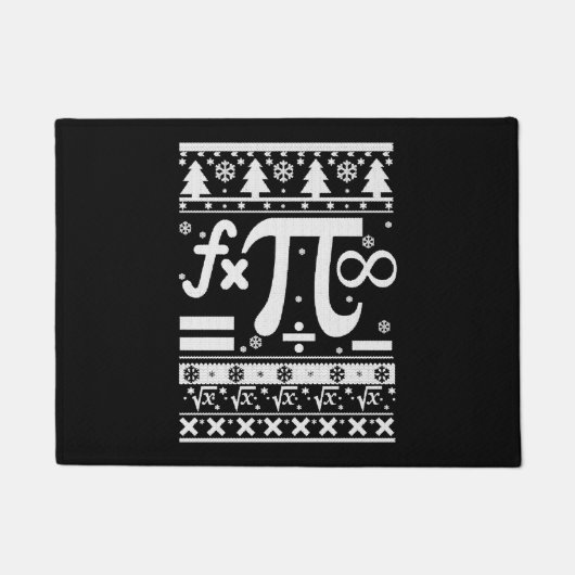 Wiskunde kerst deurmat (Voorkant)
