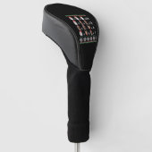 Wiskunde kerstleraar golfheadcover (Schuin)